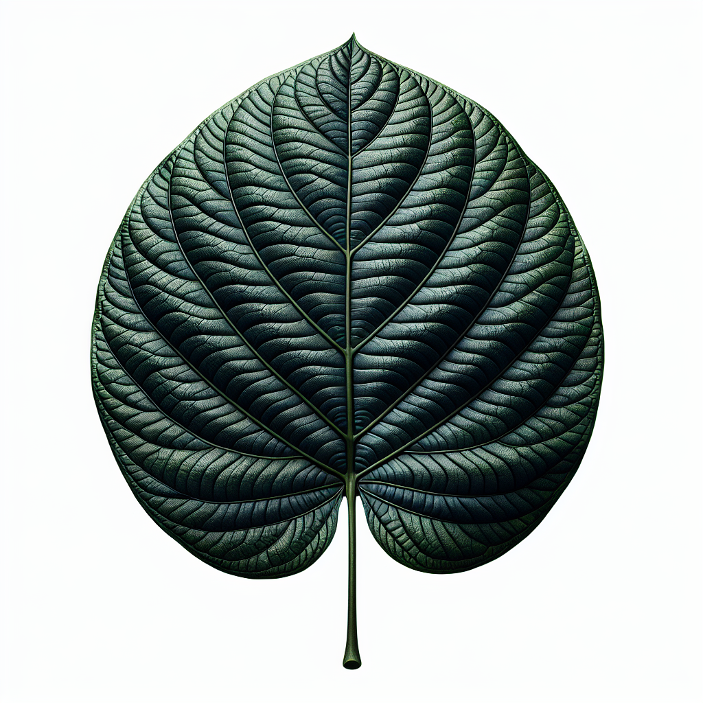 Abuta leaf structure and venation pattern close-up