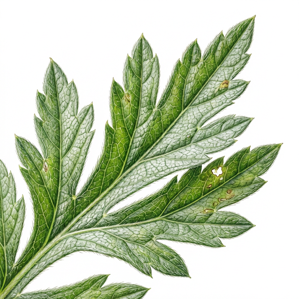 Nagadamani leaf structure and venation pattern close-up