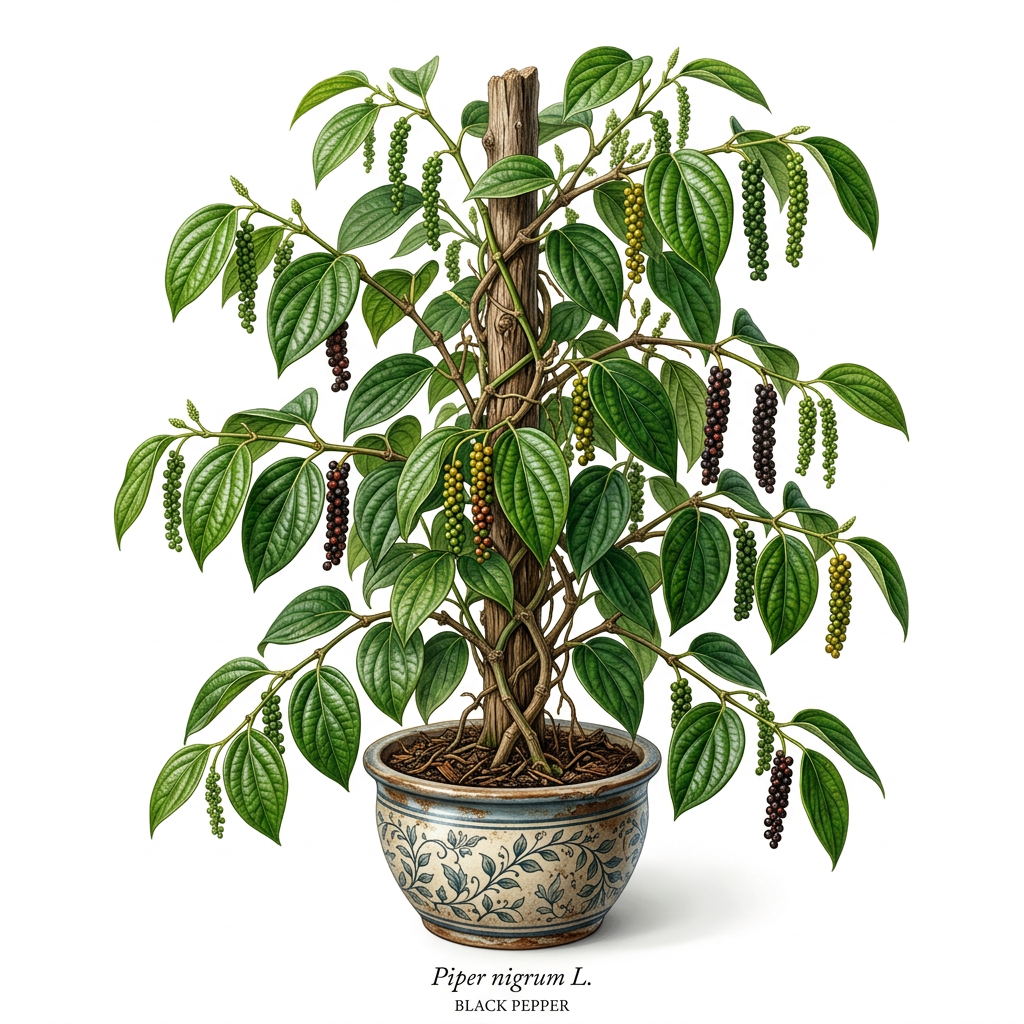 Black Pepper plant in natural habitat - complete guide