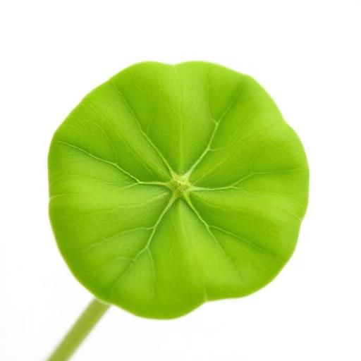 Thankuni (Gotu Kola) leaf structure and venation pattern close-up