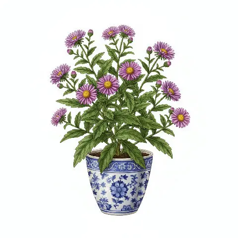 Aster New England plant in natural habitat - complete guide