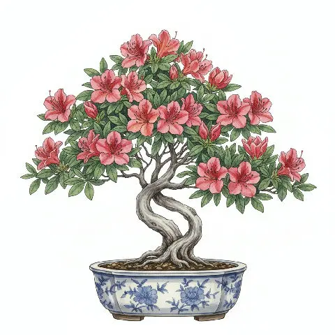 Azalea Bonsai plant in natural habitat - complete guide