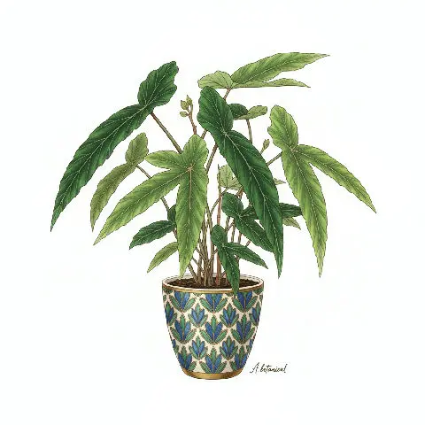 Begonia Luxurians plant in natural habitat - complete guide
