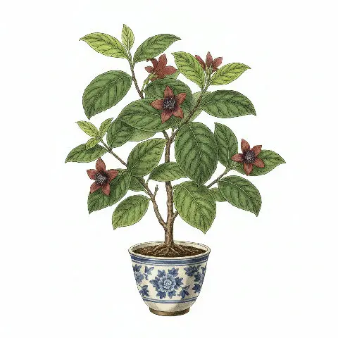 Calycanthus Floridus plant in natural habitat - complete guide