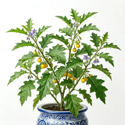 Kantakari (Yellow Berried Nightshade) plant in natural habitat - complete guide