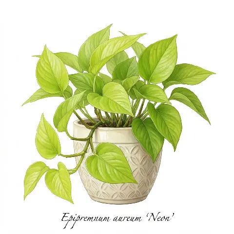 Epipremnum (Neon Pothos) plant in natural habitat - complete guide