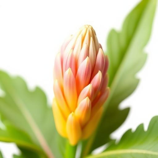 Turmeric flower petals and reproductive parts